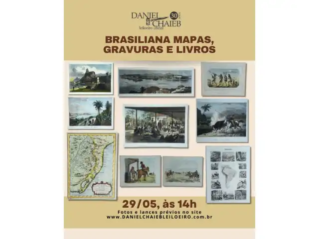 BRASILIANA MAPAS, GRAVURAS E LIVROS