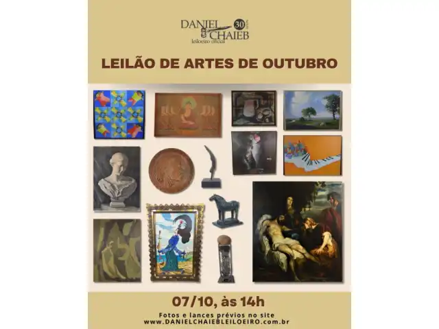 LEILÃO DE ARTES DE OUTUBRO