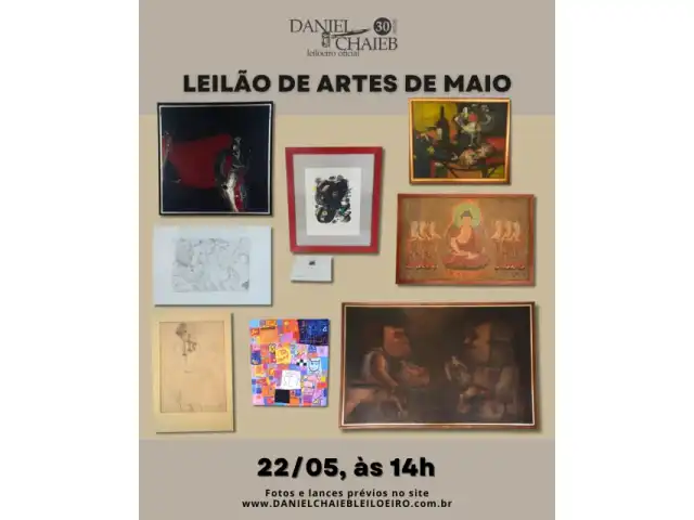 LEILÃO DE ARTES DE MAIO