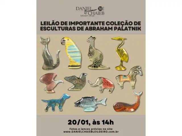Leilão de importante coleção de esculturas de Abraham Palatnik