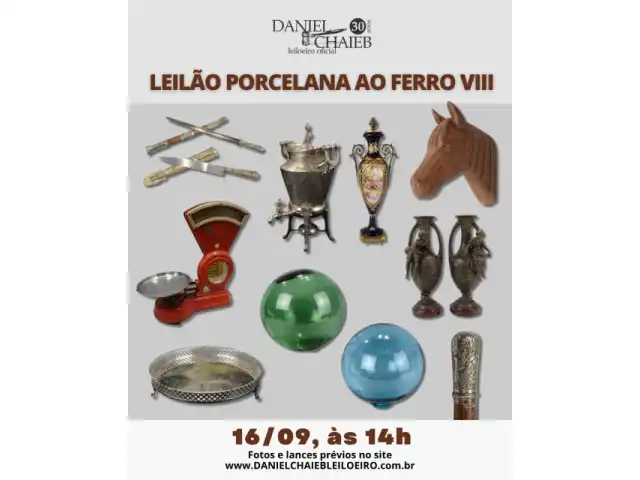 LEILÃO PORCELANA AO FERRO VIII