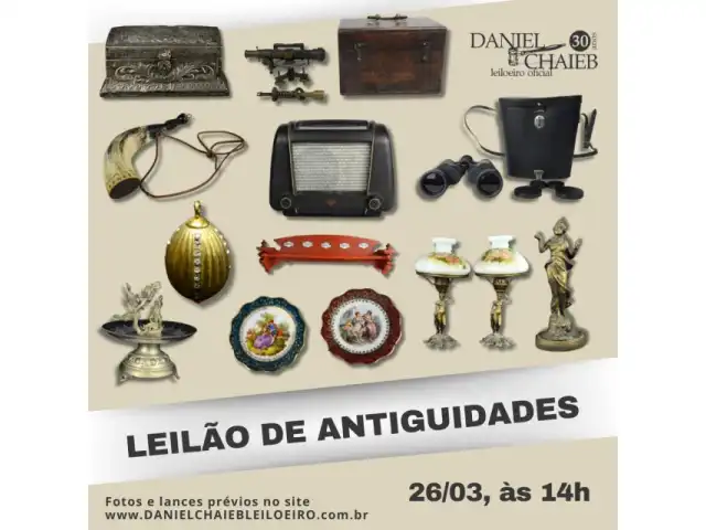 LEILÃO DE ANTIGUIDADES