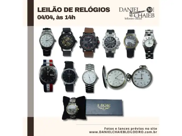 Leilão de Relógios