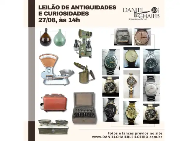 Leilão de Antiguidades e Curiosidades