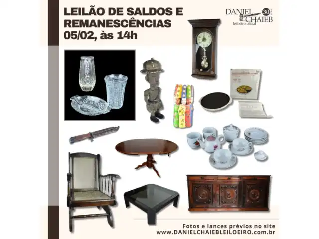 LEILÃO DE SALDOS E REMANESCÊNCIAS