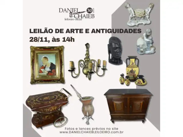 LEILÃO DE ARTE E ANTIGUIDADES