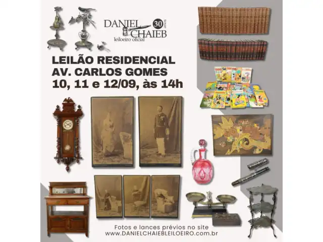 LEILÃO RESIDENCIAL AVENIDA CARLOS GOMES