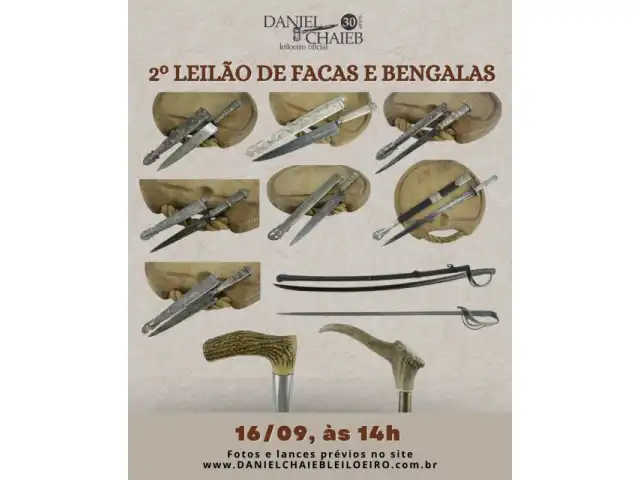 2º LEILÃO DE FACAS E BENGALAS