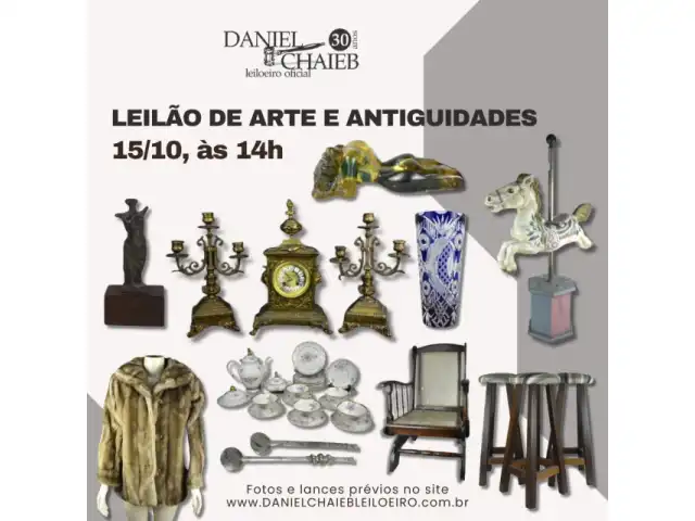 LEILÃO DE ARTE E ANTIGUIDADES