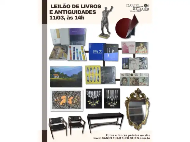 LEILÃO DE LIVROS E ANTIGUIDADES - MARÇO 2025